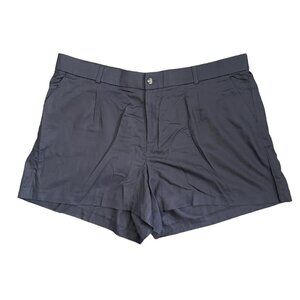 Torrid NWT 5" Stretch Linen Blend High Rise Short Womens 28 Gray Stretch Pleated